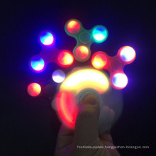 Hot selling New Design Led Toys Flashing Light Hand Spinner for fidget relief